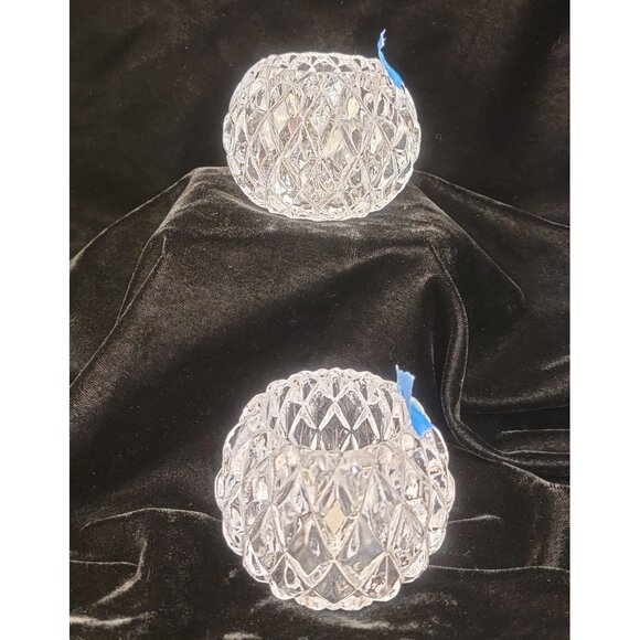 Vintage PartyLite Rockport Crystal Votive Candle Holders, set of 2 - Picture 15 of 16
